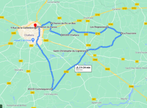 Parcours N40-16-45km-Bocage