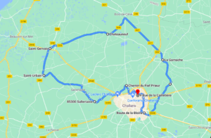 Parcours N40-25-45km-Marais