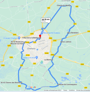Parcours N44-28,5km-Bocage