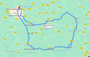 Parcours N606JC-58km-Bocage