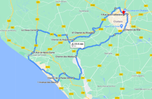 Parcours N613-58km-Marais Côte