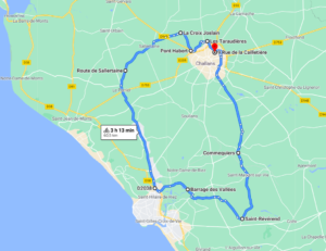 Parcours N617C-60km-Bocage Marais