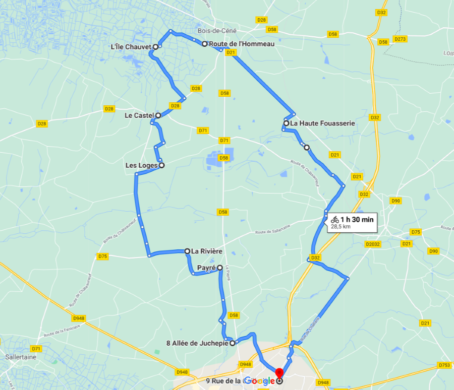 Parcours N01-28km-Bocage