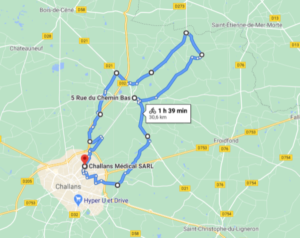 Parcours N29-30km-Bocage