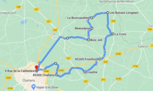 Parcours N51-32km-Bocage