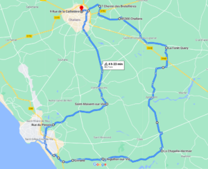 Parcours N801C-81km-Bocage