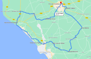 Parcours N804JC-79km-Bocage Côte