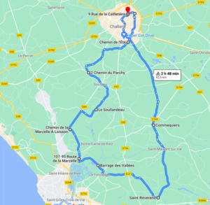 Parcours N50-15-52km-Bocage