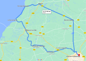 Parcours N50-21-55km-Marais