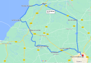Parcours N50-21-55km-Marais Côte