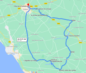 Parcours N803JC-80km-Bocage