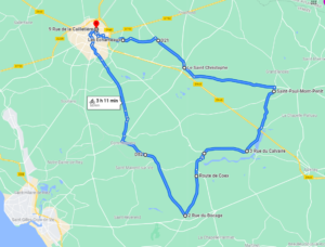 Parcours N616JC-60km-Bocage