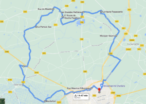 Parcours N14-34km-Bocage